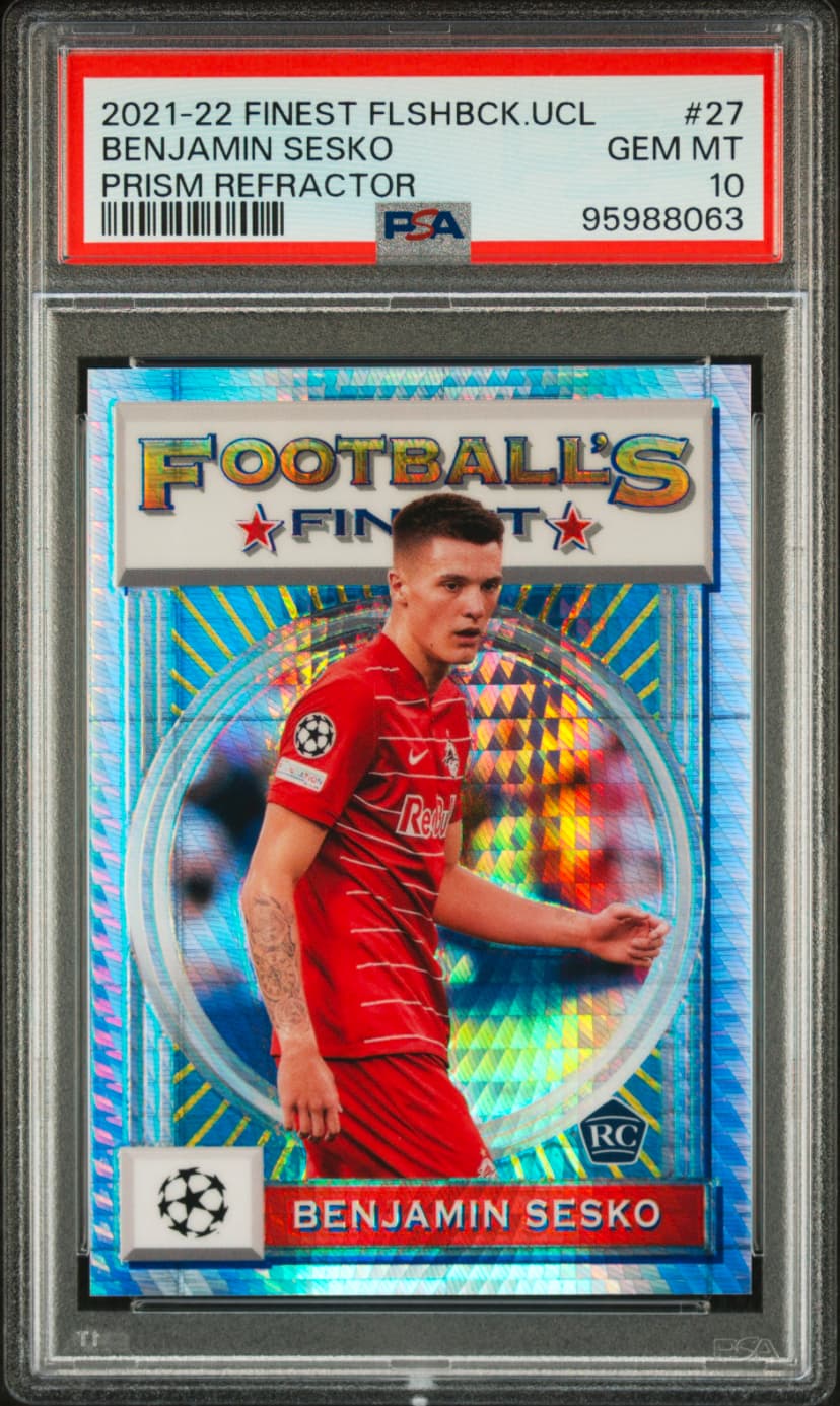 2021 22 topps ucl #161 benjamin Šeško rookie card bgs 10 pristine 2021 22 topps ucl #161 benjamin Šeško rookie card bgs 10 pristine